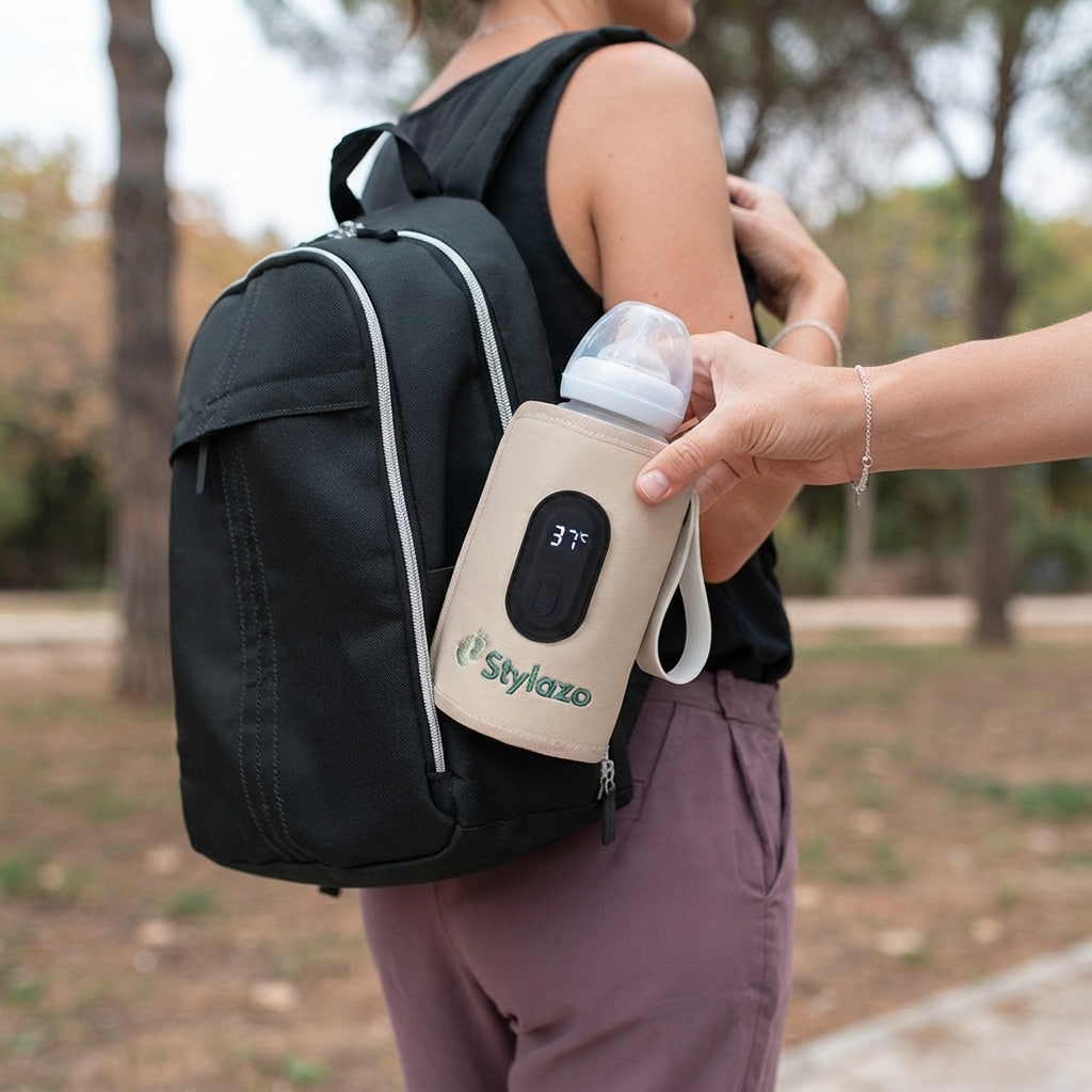 STYLAZO - EL PRIMER CALIENTA BIBERONES PORTÁTIL A BATERÍA