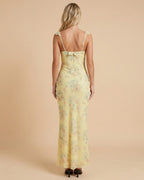 Vestido Amalfi | Vestido largo con tirantes y estampado floral