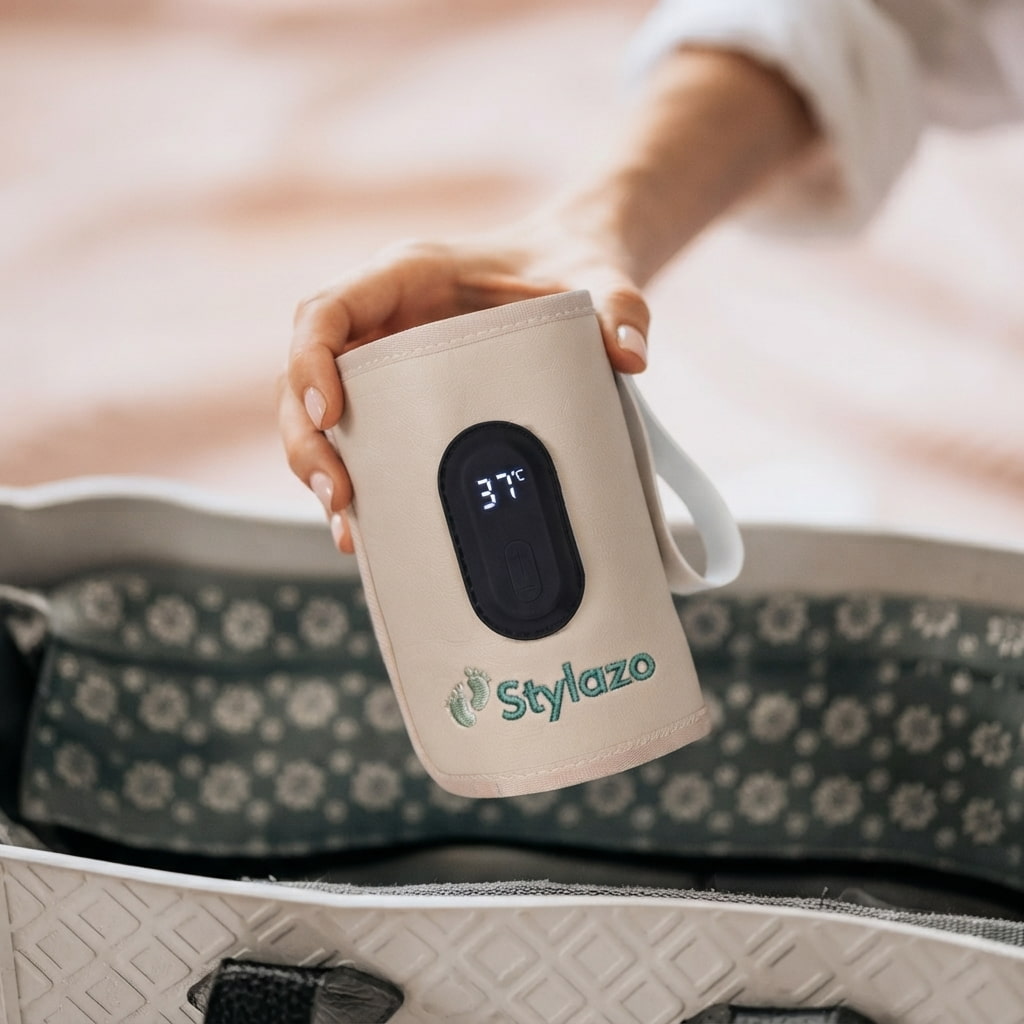 STYLAZO - EL PRIMER CALIENTA BIBERONES PORTÁTIL A BATERÍA