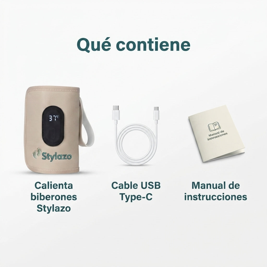 STYLAZO - EL PRIMER CALIENTA BIBERONES PORTÁTIL A BATERÍA