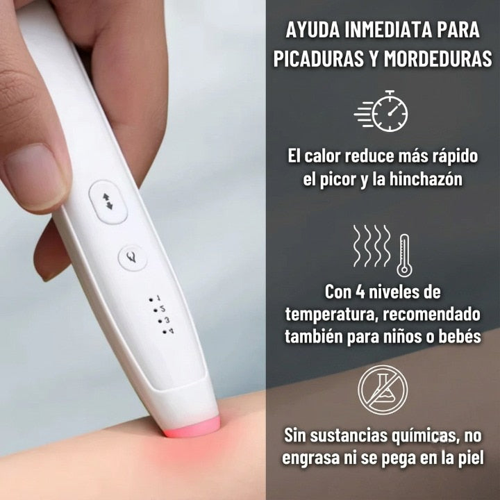 Dispositivo recargable para aliviar picaduras de insectos