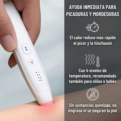 Dispositivo recargable para aliviar picaduras de insectos