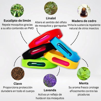 Pulseras repelentes de mosquitos StyLazo ™