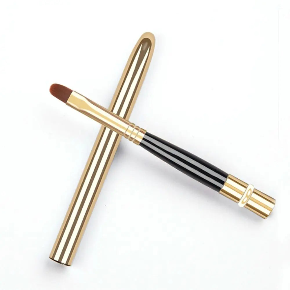 Pincel de Maquillaje Metálico Luxe