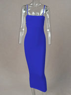 JZ461 New Summer Women's Dress Long Sling Dresses Club Sexy Suspender Dress