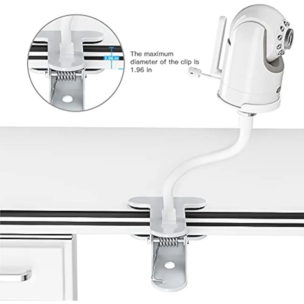 Flexible Baby Monitor Mount Baby Camera Holder 1/4 Screw Clip Hose Holeless Mounting CCTV Baby Camera Mount Without Tools