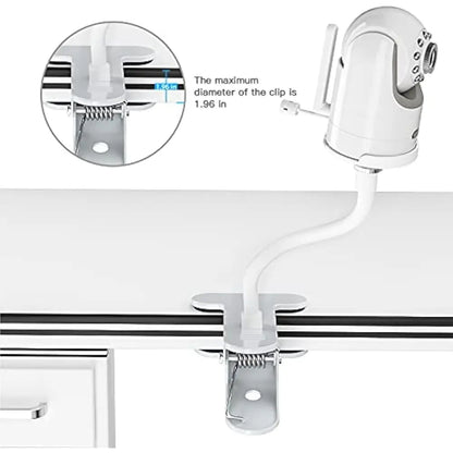 Flexible Baby Monitor Mount Baby Camera Holder 1/4 Screw Clip Hose Holeless Mounting CCTV Baby Camera Mount Without Tools