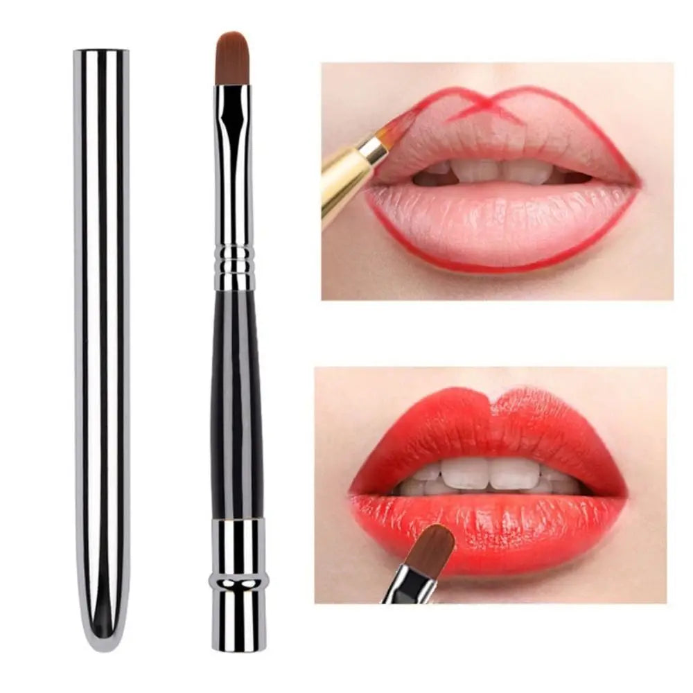 Pincel de Maquillaje Metálico Luxe